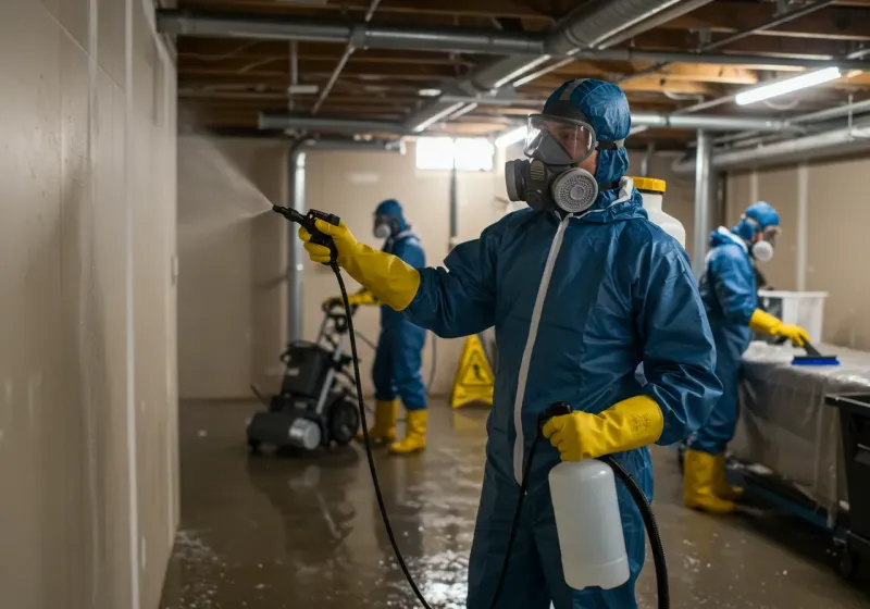 Basement Sanitization and Antimicrobial Treatment process in Palacios, TX